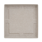 Prato Quadrado Slim 27 cm Cimento Japi