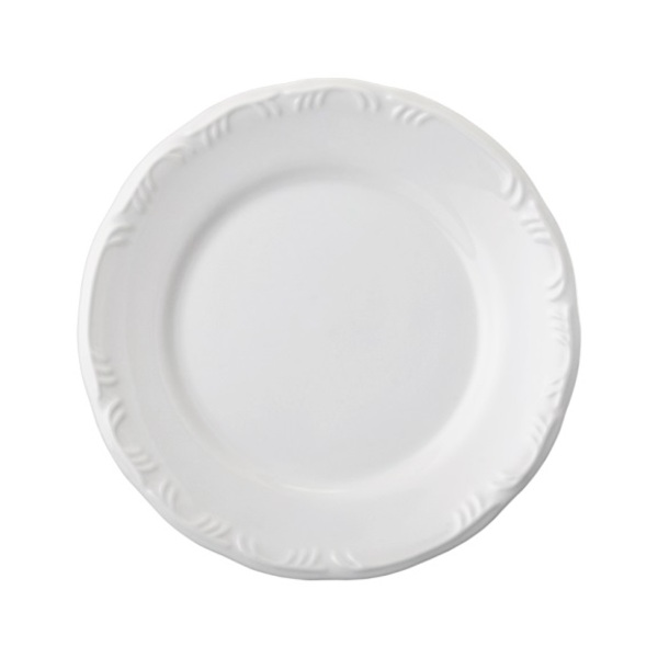 Prato Raso 26cm Linha Pomerode Branco Porcelana Schmidt