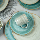 Prato Raso Aquarela Cinza 28cm