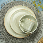 Prato Raso Aquarela Cinza 28cm