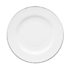 Prato Raso Branco Com Filete Prata Lhermitage