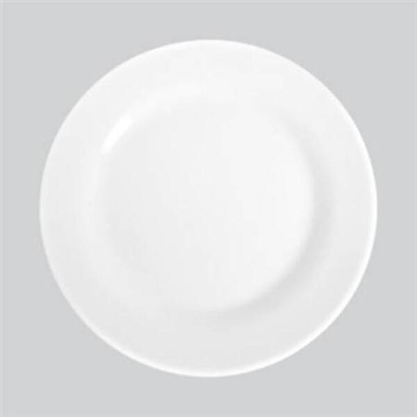 Prato Raso Branco De Vidro Temperado Opaline Nadir Figueiredo