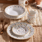 Prato Raso Cerâmica Ashley 24,2cm Amarelo