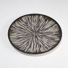 Prato raso cerâmica marrom 27cm Porto Brasil