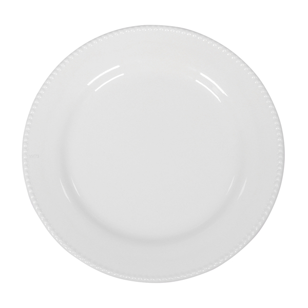 Prato Raso Cerâmica Perla Branco 27cm - Wp Connect