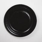 Prato raso cerâmica preto 28cm Zôdio