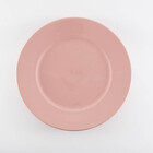 Prato raso cerâmica rosa 25cm Porto Brasil