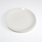 Prato raso cerâmica triângulos 26cm Corona