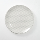 Prato raso cerâmica triângulos 26cm Corona