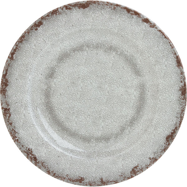 Prato Raso Com Efeito Textura 22.3cm Branco