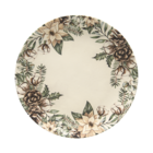 Prato Raso Copa E Cia Aquarelle Cerâmica - Memórias De Natal