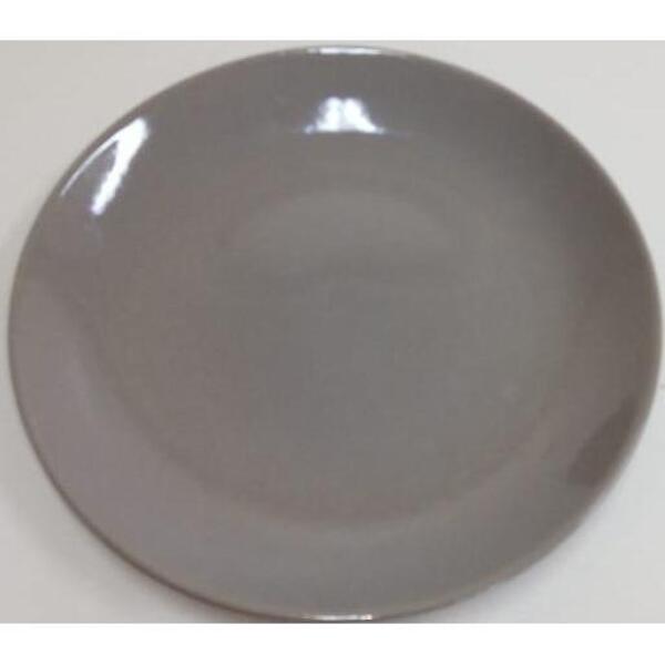 Prato Raso Corona Coupe Clean Cinza 26cm Yoi
