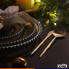 Prato Raso Cristal De Chumbo Redondo Pearl Cromado 28cm - Wol