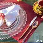 Prato Raso Cristal De Chumbo Redondo Pearl Transparente 28cm