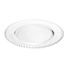 Prato Raso Cristal De Chumbo Redondo Pearl Transparente 28cm