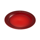 Prato Raso De Cerâmica 22 Cm Vermelho Le Creuset