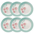 Prato Raso De Cerâmica 24cm Estampa Donna Bloom 1 Unidade - B