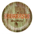 Prato Raso De Cerâmica 26 Cm Estampa Donna Churrasco 1 Unidad