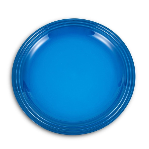 Prato Raso De Cerâmica 27 Cm Azul Marseille Le Creuset