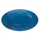 Prato Raso De Cerâmica Canelé Azul 24cm 6 Unidades - Biona 13