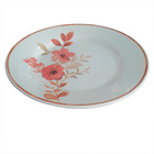 Prato Raso De Cerâmica Estampa Donna Chá Das 5 26cm 12 Unidad