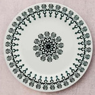 Prato Raso De Cerâmica Estampa Donna Folk 24cm 6 Unidades - B