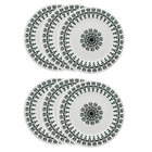 Prato Raso De Cerâmica Estampa Donna Folk 24cm 6 Unidades - B