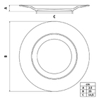 Prato Raso De Porcelana Decorada Floralis 25cm 12un - Tramont