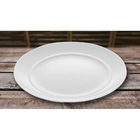 Prato Raso De Vidro Temperado Alexie 25cm Branco