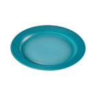 Prato Raso Em Cerâmica, Azul Caribe- Lê Creuset