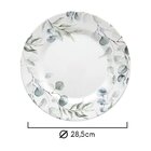 Prato Raso Em Cerâmica Copa Cia Aquarelle Eucalipto 28 5cm