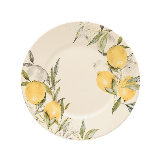 Prato Raso Em Cerâmica Copa Cia Aquarelle Siciliano 28 5cm