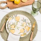 Prato Raso Em Cerâmica Copa Cia Aquarelle Siciliano 28 5cm