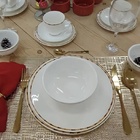 Prato Raso Em Porcelana Lyor Bambu 27 5cm Branco