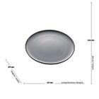 Prato Raso Em Porcelana Reactive Azul - Wolff