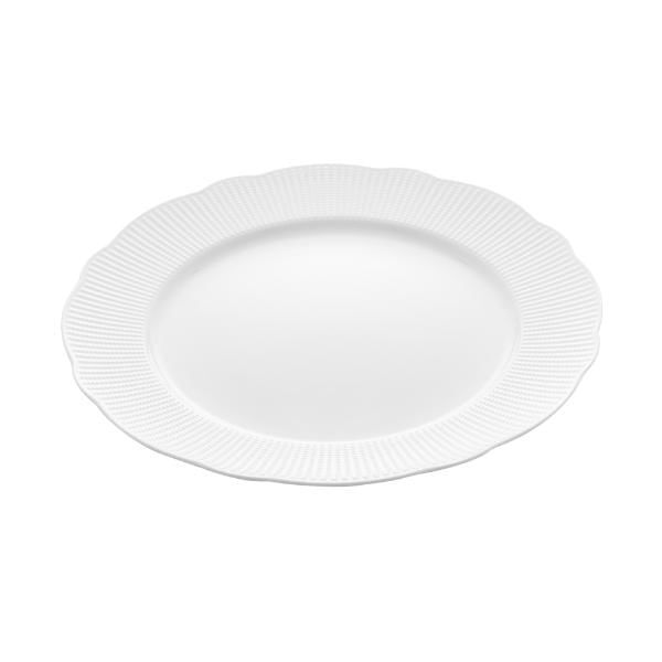 Prato Raso Em Porcelana Wolff Edirne 27cm Branco