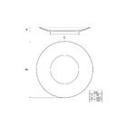 Prato Raso Grid Em Porcelana Decorada 28 Cm Tramontina