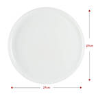 Prato Raso Jantar Porcelana 27cm Branco
