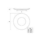 Prato Raso Magnólia Em Porcelana Decorada 28 Cm Tramontina