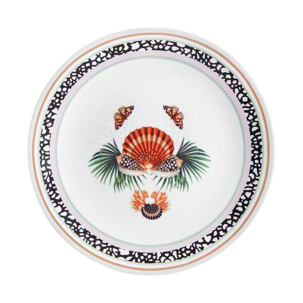 Prato Raso Mar Tropical Concha 27 Cm Home Style By Patbo | Leroy Merlin