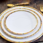Prato Raso Melamina Bambu Asper 27 Cm - Mimo Style