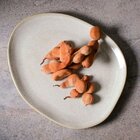 Prato Raso Oval Orgânico Latte Off White Porto Brasil