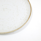 Prato raso porcelana artisan coupé blanc 28cm Corona