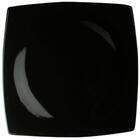 Prato Raso Porcelana Sobremesa Oriental Preto 21cm Germer Qu