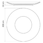 Prato Raso Rústico Marrom Em Porcelana 28 Cm Tramontina