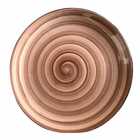 Prato Raso Sofisticado 27cm Porcelana Spiral Porselen Mesa Po