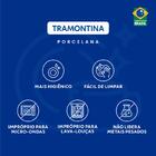 Prato Raso Tramontina Anna Em Porcelana Com Filete De Ouro 28