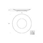 Prato Raso Tramontina Aquarius Em Porcelana Decorada 28 Cm