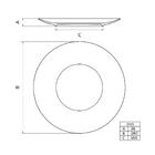 Prato Raso Tramontina Aquarius Em Porcelana Decorada 28 Cm