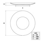 Prato Raso Tramontina Atena Porcelana Decorada 28cm
